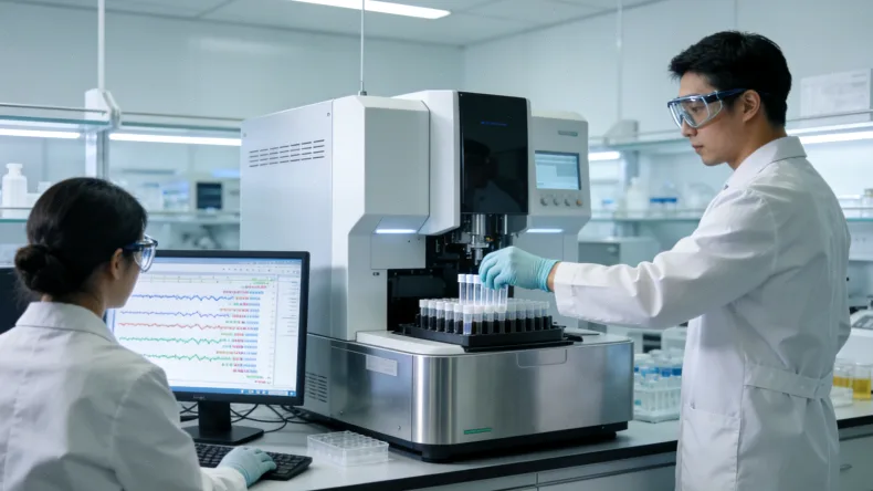 不同基因检测技术（IHC、FISH、NGS）流程对比图