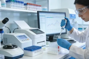 医生与患者沟通基因检测报告的场景