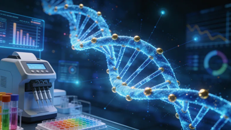 基因测序仪正在工作的场景