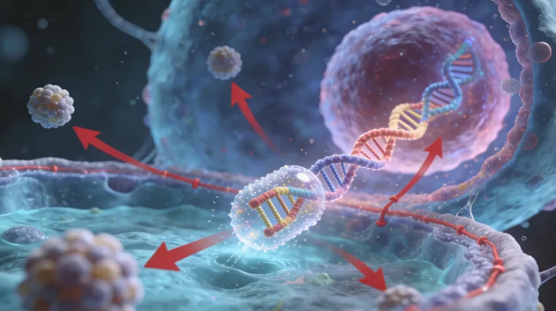HRD检测原理示意图：展示DNA修复与PARP抑制剂作用机制