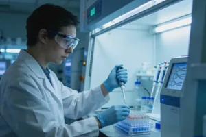 HRD检测报告示意图，展示BRCA突变与基因组不稳定性评分