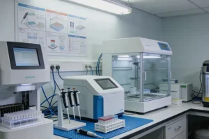 医生与患者讨论肝癌治疗方案示意图