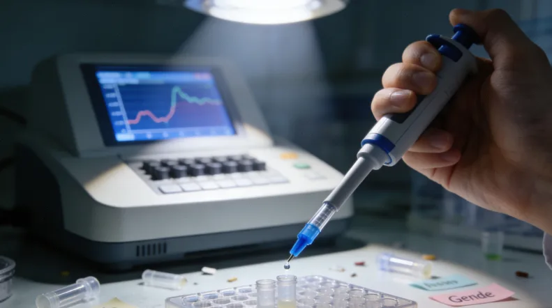 医生与患者共同查看基因检测报告