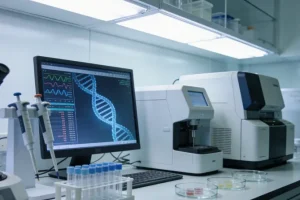 基因检测报告与靶向药瓶对比图