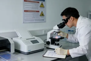 PD-L1蛋白与PD-1结合抑制T细胞攻击示意图