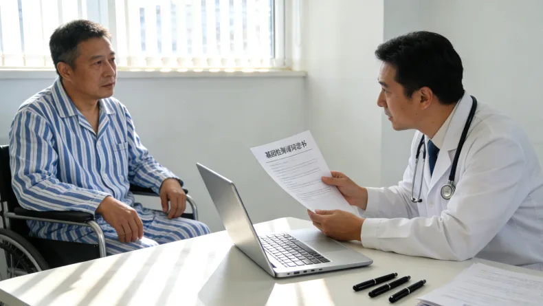 组织活检与血液样本（液态活检）对比图