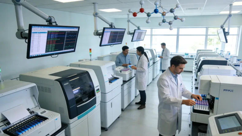 医生与患者讨论基因检测报告