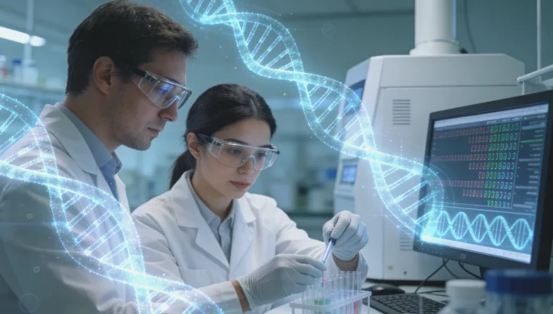 病理报告与基因检测报告内容对比示意图