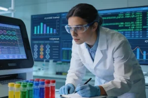 显微镜下的肿瘤组织HE染色切片