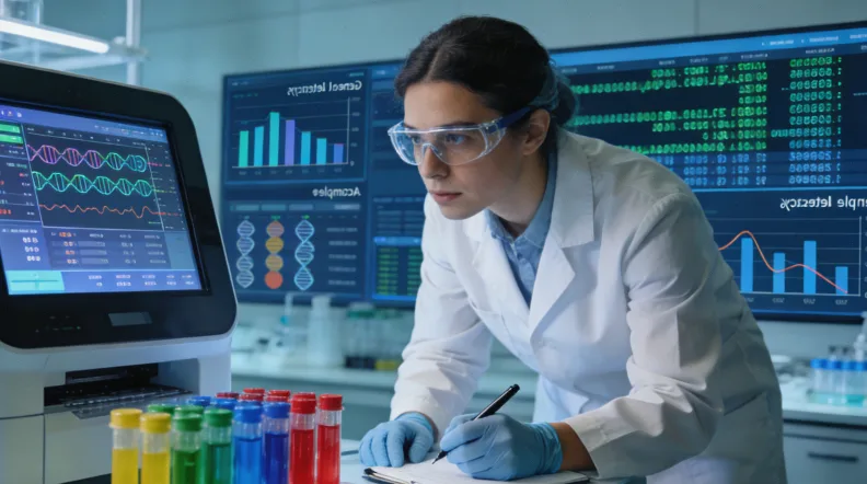 显微镜下的肿瘤组织HE染色切片