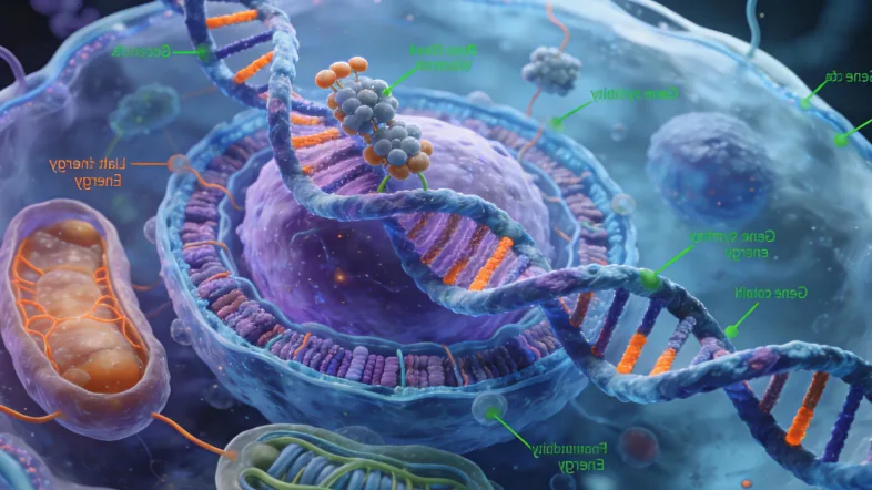 基因测序仪正在工作的特写镜头
