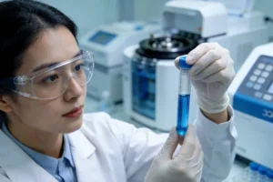 医生与患者家属沟通基因检测方案的场景