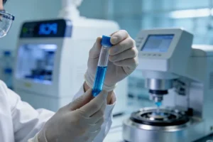 医生与患者共同查看基因检测报告