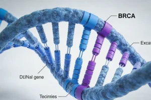 医生与患者共同查看基因检测报告