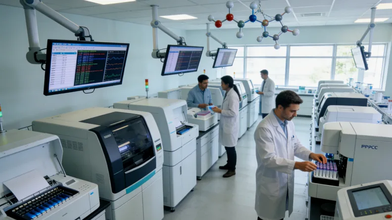 象征数据安全的锁与DNA双螺旋