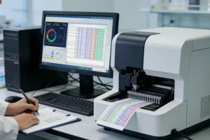 医生与患者沟通基因检测报告的场景