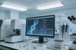 医生在CT引导下进行肺部肿瘤穿刺活检