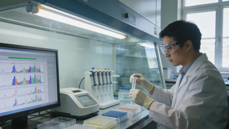 不同基因检测技术平台(PCR、NGS)对比示意图