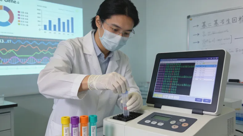 展示致病、良性与VUS三类突变在证据天平上的对比示意图