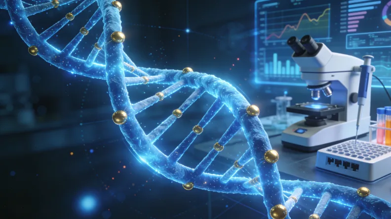 基因检测报告局部特写，突出“临床意义未明”字样