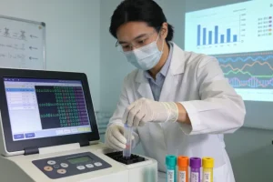 肺癌病理切片显微镜下视图