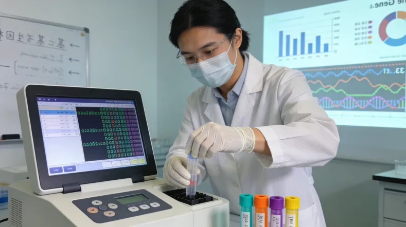 肺癌病理切片显微镜下视图