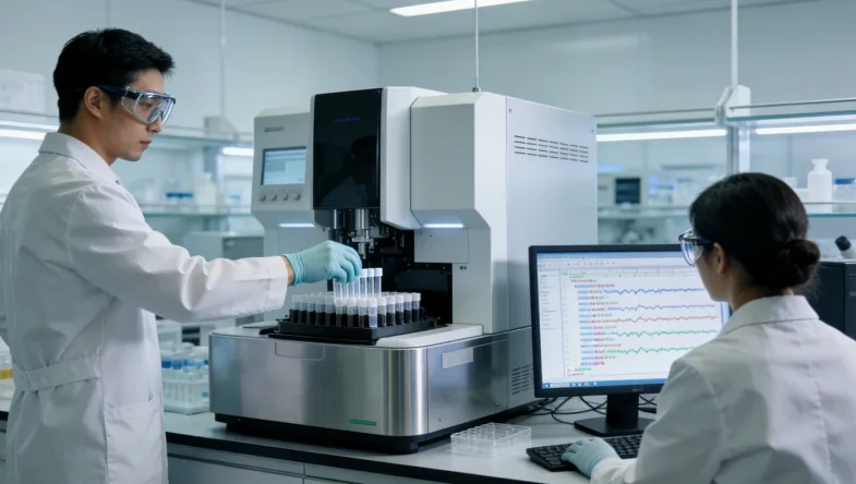 医生与患者共同查看基因检测报告