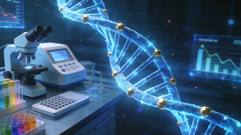 医生与患者共同查看基因检测报告