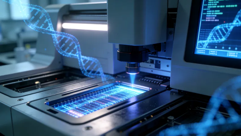 医生与患者共同查看基因检测报告