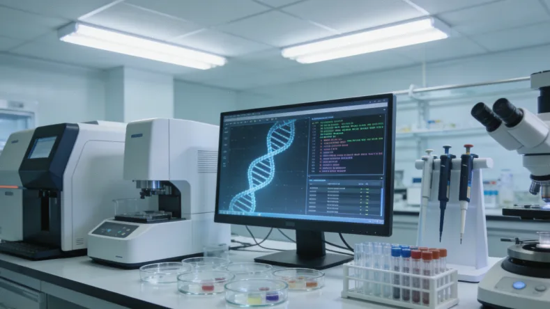 实验室高通量测序仪工作场景