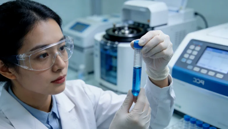 消费者正在查看基因检测报告