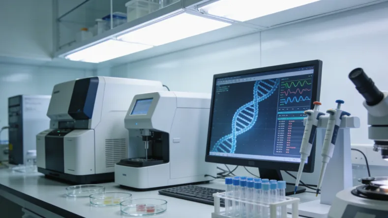 基因检测报告单局部，显示关键突变结果