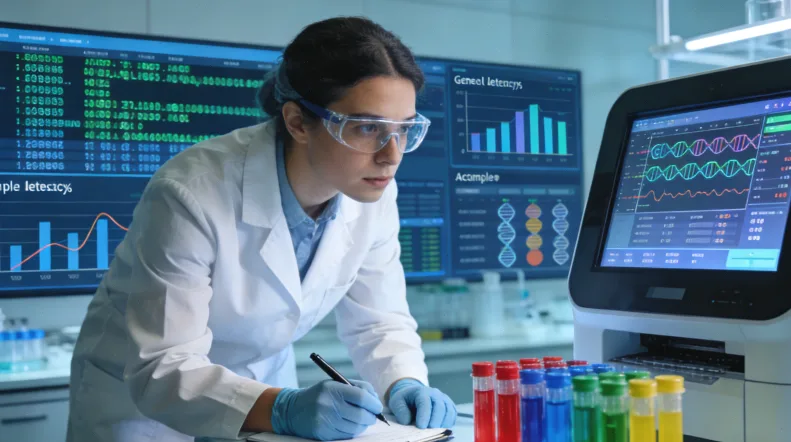 从传统化疗到精准靶向治疗的对比示意图