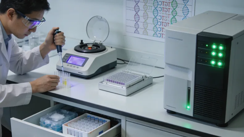 遗传咨询门诊的标识牌，环境安静专业