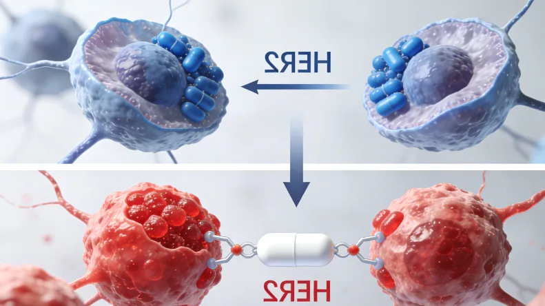 靶向药作用与耐药机制示意图