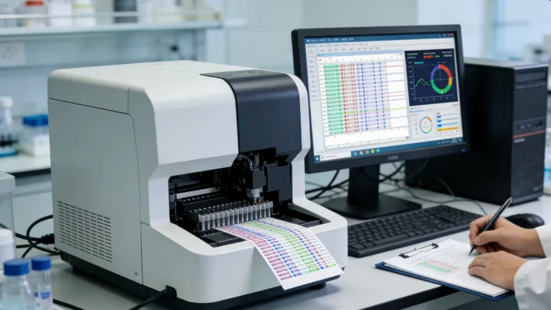 患者手持基因检测报告面露困惑