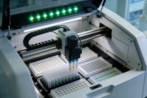 医生与患者讨论基因检测报告的场景