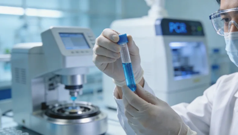 一位患者正在与医生共同查看基因检测报告