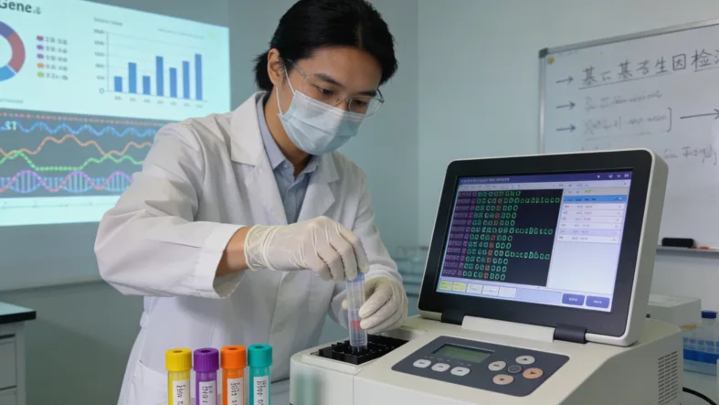 基因检测指导靶向治疗的作用原理图