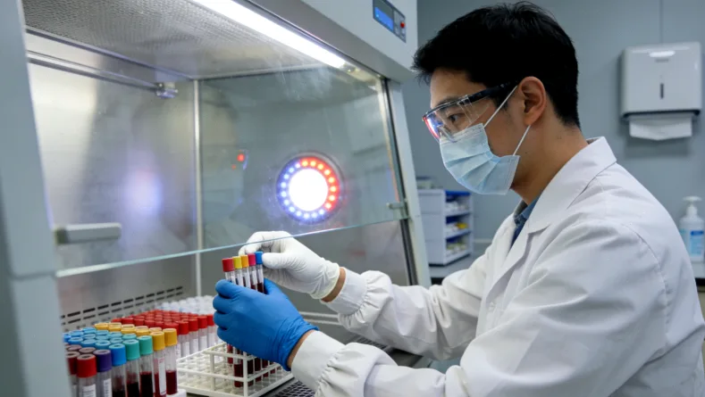 NGS测序仪与PCR仪对比示意图