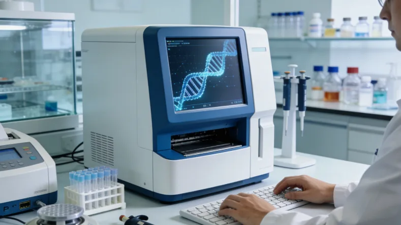 CT引导下肺部穿刺活检示意图