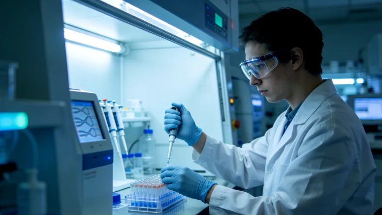 示意图：一杯清水（正常DNA）中滴入一滴墨水