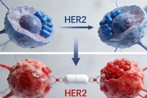 EGFR 20号外显子插入突变结构示意图