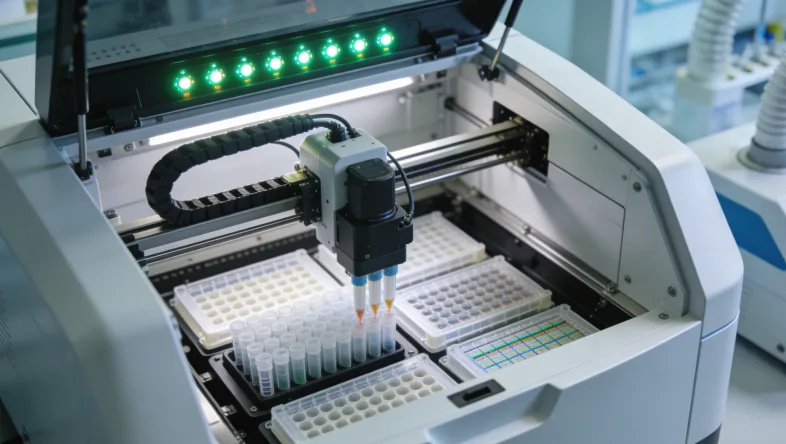 基因检测报告局部特写：突出EGFR突变类型