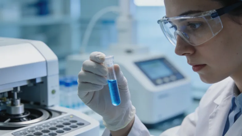 医生与年轻女性患者沟通病情示意图