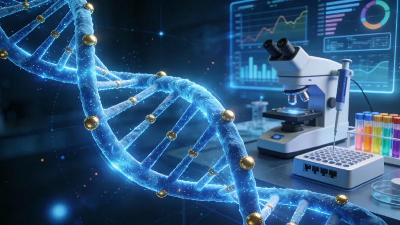 医生与患者共同查看基因检测报告