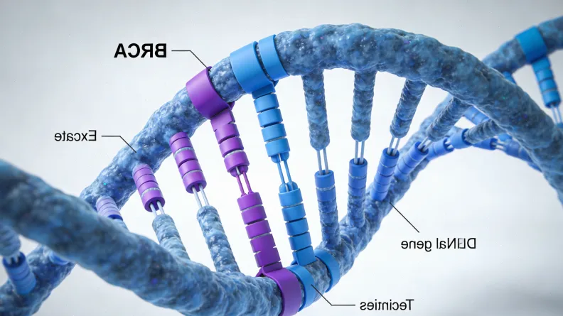 医生与患者讨论基因检测报告