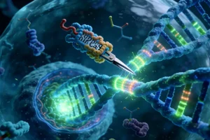 医生与女性患者进行遗传咨询沟通