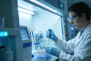 医生与患者沟通基因检测报告的场景