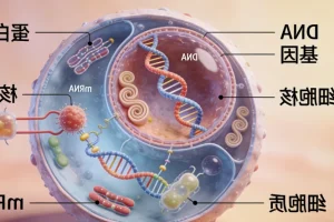 医生与患者共同查看基因检测报告示意图